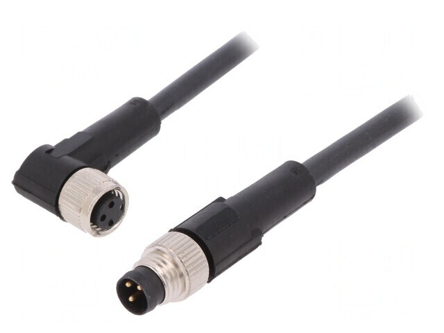 Cablu Conectare M8 3 Pin 2m 60VAC 4A PUR