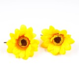 Set 2 agrafe de par cu floarea soarelui
