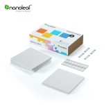 Cumpara ieftin Pachet 4 Panouri luminoase inteligente Nanoleaf Canvas cu senzor muzica pentru extindere kit de baza Canvas, LED RGBW SmartElectro IntelligentHouse