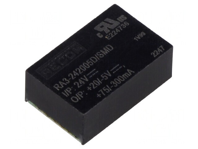 Convertor DC/DC 3W 24V la 20V/-5V SMD