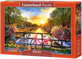 Puzzle 1000 piese Picturesque Amsterdam with Bicycles, castorland