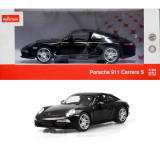 Masina Porsche 911, metalica, scara 1:24, Negru, Rastar