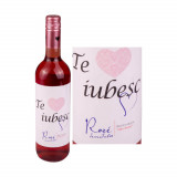 Vin Rose Demidulce CRAMELE RECAS Te Iubesc Mult, Cupaj, 12.5% Alcool, 0.75 l, Vin Rose, Vin Rose Cupaj Vin Rose Cupaj Demidulce, Vin Demidulce Cupaj R