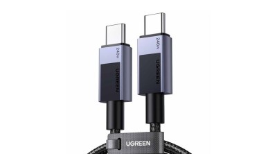 Cablu Ugreen L513 USB-C-USB-C, Power Delivery (PD) 240W, 1m, 480Mbps (Argintiu) foto