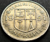Moneda exotica 1 RUPIE - MAURITIUS, anul 1994 * cod 2921, Africa
