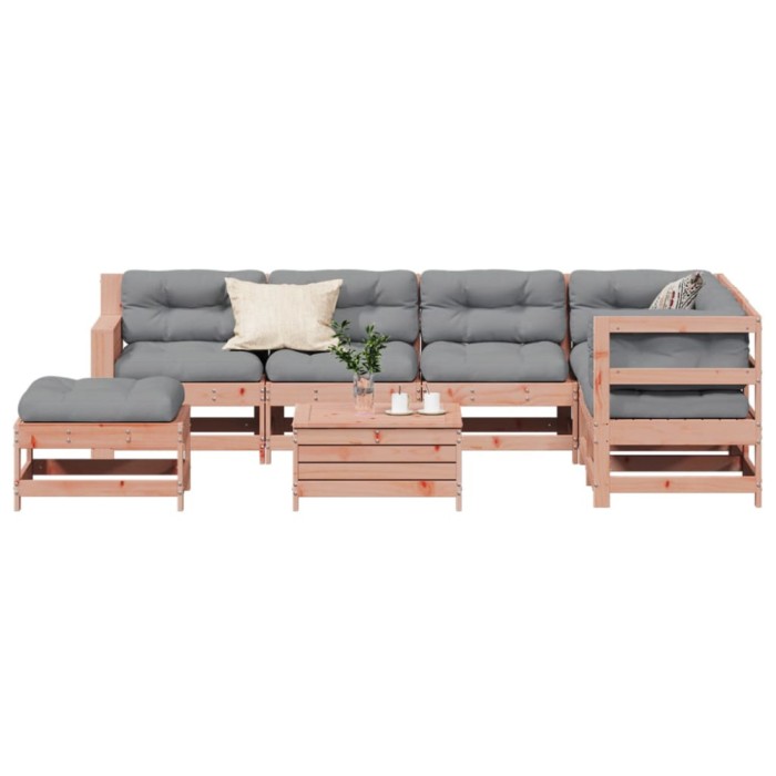 vidaXL Set mobilier de grădină cu perne, 8 piese, lemn masiv douglas 3250570