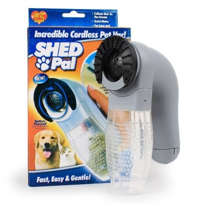 Perie electrica cu vacuum pentru curatat parul de animale,Shed Pal foto