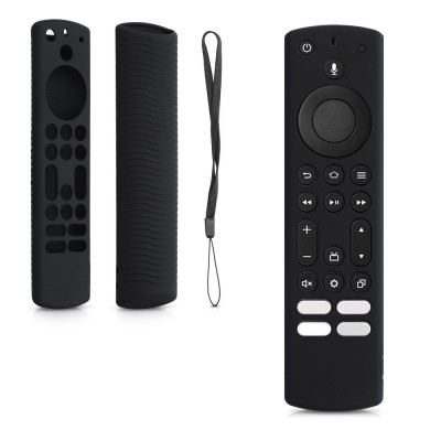Husa pentru telecomanda NS-RCFNA-21/CT-RC1US-21/CT95018, Kwmobile, Negru, Silicon, 58163.01 foto
