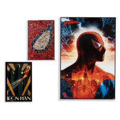 Tablou Gift Decor Spiderman-Ironman (3 x 91,5 x 61,5 cm) foto