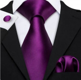 Set cravata + batista + butoni - matase -- model 791