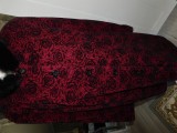 Palton nou, stofa brocart , combinatie cu lina, matlasat, masura 52 , deosebit