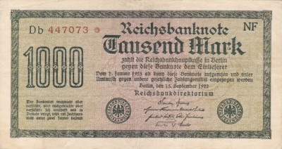 GERMANIA 1.000 marci 1922 VF+!!! foto