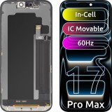 Cumpara ieftin Display cu Touchscreen ZY pentru Apple iPhone 17 Pro Max, cu Rama, Versiune LCD In-Cell IC Movable, Negru