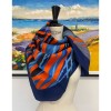 Batic mătase naturală 100% SpecialPlus, 90x90 cm, albastru - Made in Italy