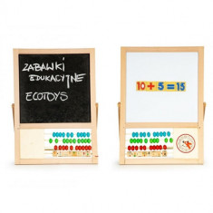 Tabla Educationala Ecotoys cu Abac si Numere foto