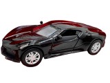 Macheta Bugatti Chiron neagra metal 1:43 cu usi deschise, lumini si sunete