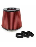 Filtru sport universal de admisie a aerului auto, Carbon 160x155x118mm cu adaptori