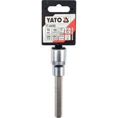 Bit hexagonal 10 mm cu adaptor 1/2 lungime 100 mm YATO