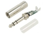 Mufă Jack 6,3mm Stereo Tată 3 Piste Drept 7,6mm