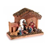 Decoratiune religioasa Nasterea Domnului polirasina multicolora II 15x6x11 cm