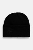 Emporio Armani caciula de lana culoarea negru, de lana, din tricot gros, 637343 4F520