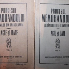 PROCESUL MEMORANDULUI ROMANILOR DIN TRANSILVANIA ACTE SI DATE 2 VOLUME