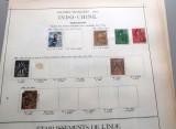 Lot 7 timbre clasice Indochina Franceză 1889&ndash;1893, supratipare și seria Sage, ștampilate -A42