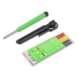 Creion Automat Set: Roșu, Grafit, Galben