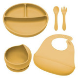 Set pentru diversificare din silicon Classic, 6 luni+, Honey, Appekids