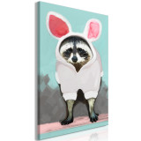 Tablou canvas - Raccoon sau Hare? - 80 x 120 cm, Artgeist