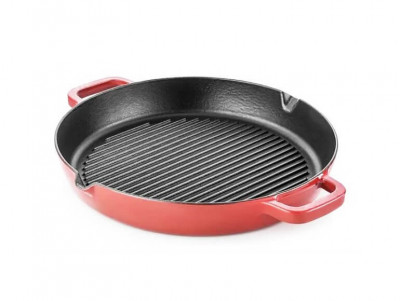 Tigaie grill emailata 31 cm Perfect Home Handy KitchenServ foto