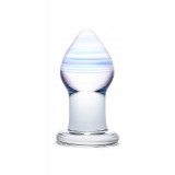 Dop anal din sticlă - Glas Amethyst Rain