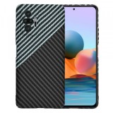 Husa pentru Xiaomi Redmi Note 10 Pro Max / Note 10 Pro, Techsuit, Carbonite FiberShell, Neagra Gri