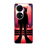 Husa compatibila cu Huawei Mate 40 Pro model Michael Myers, Silicon, TPU, Viceversa, Transparent, Carcasa