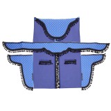 SET PERDELE CABINA CAMION. UNIVERSALE. VELUR. ALBASTRU-NEGRU