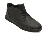 Ghete GEOX negre, U56MAB, din piele naturala