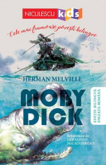 Moby Dick - repovestire (Editie bilingva engleza-romana) foto