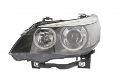 Far stanga (D2S H7, reglaj electric, cu motoras, bixenon, fundal negru, fundal transparent) BMW Seria 5 2003-2007 foto