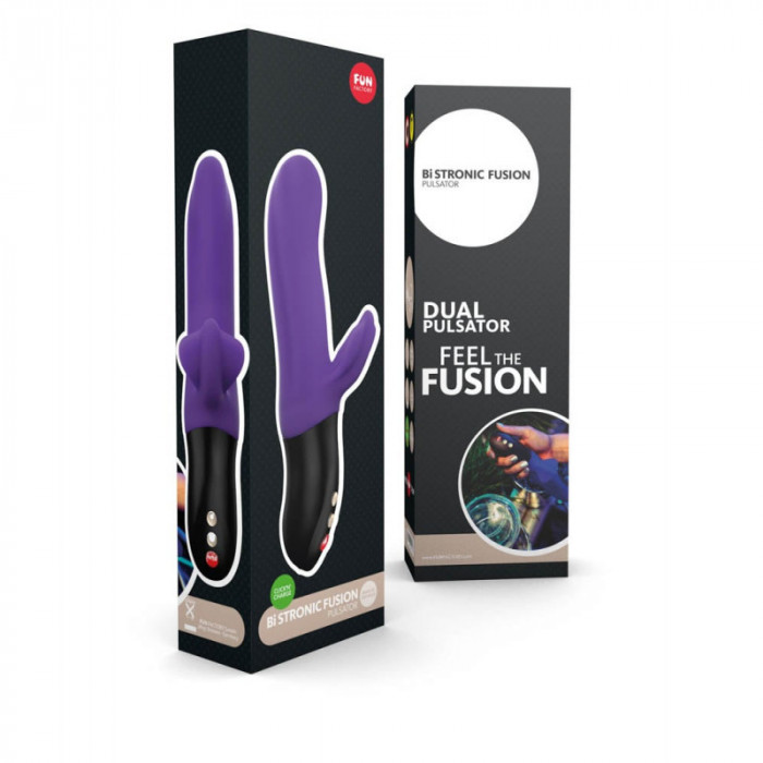 Vibrator Rabbit Bi Stronic Fusion Pulsator, Violet, 22 cm