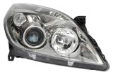 Far Opel Vectra C 09.2005-09.2008 Signum 09.2005-08.2008 TYC fata dreapta, tip bec H1+H7, culoare rama argintiu