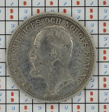 Suedia 2 coroane Kronor - Oscar II 1892 argint - km 761, Europa