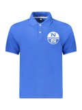 North Sails Tricou polo barbati, cu imprimeu cu logo, Regular fit, Albastru