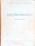 Electrotehnica, V.S. Popov, N.N. Mansurov, S.A. Nicolaev, 1954, Editura Energetica de Stat, Romana, 500 Pagini, Hardcover