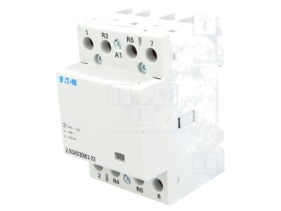 Contactor modular 4 poli 63A 230VAC foto