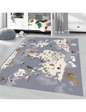 Covor camera copii cu animale pe mapamond 120x180cm, Altele
