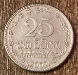 C50 - Moneda foarte veche - Sri Lanka - 25 centi - 2002