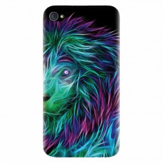 Husa silicon pentru Apple Iphone 4 / 4S, Abstract Lion 002