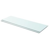 Gossi rafturi, 2 buc., 90 x 30 cm, panouri sticla transparenta