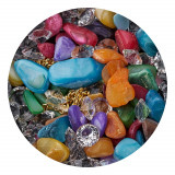 Cumpara ieftin Decor unghii mix scoici cu lant