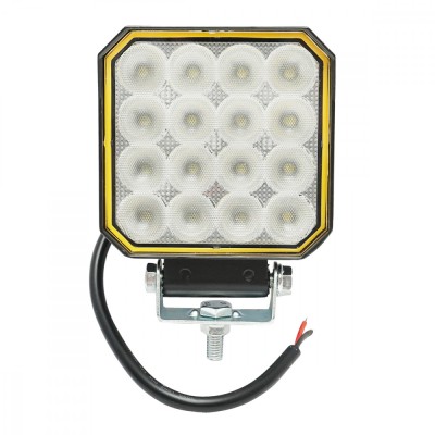 Proiector 16 LED-uri 10-30V 25W 101x101x32mm cu accesorii de prindere foto